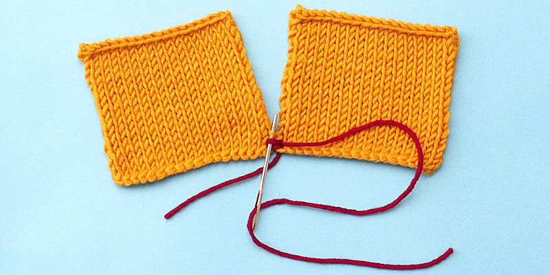 2. Вязка в рубчик или платочное вязание