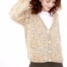 Укороченный пуловер с декоративными протяжками