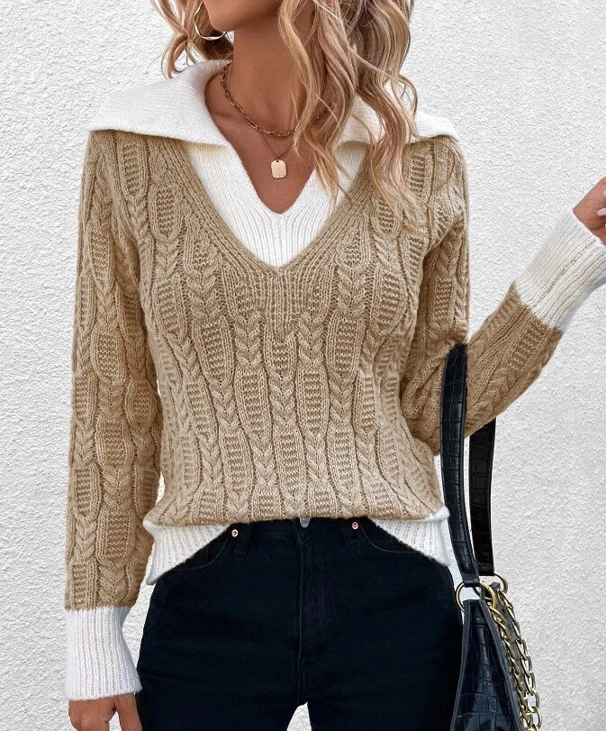 20 стильных свитеров спицами и схемы к ним
