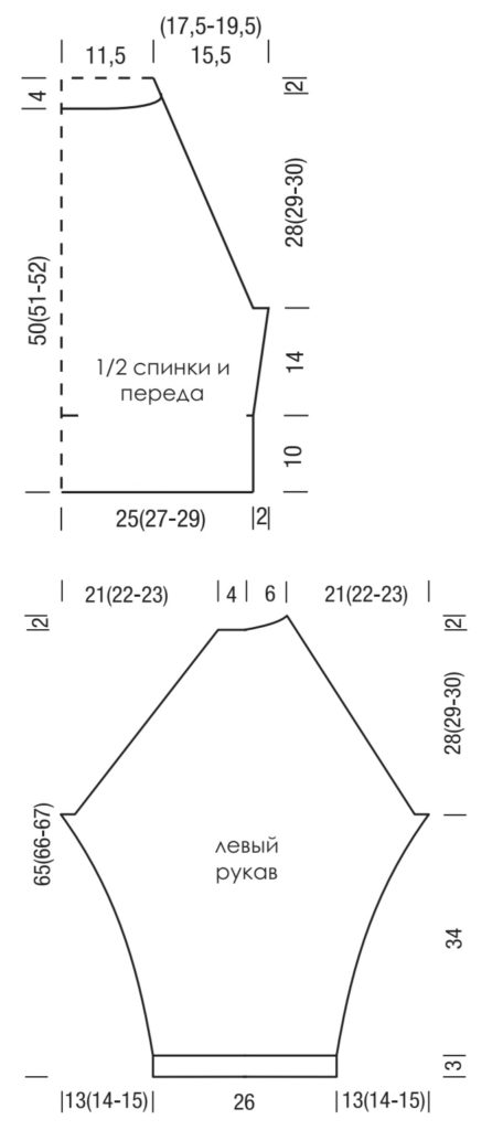 Пуловер Landlust Merino спицами