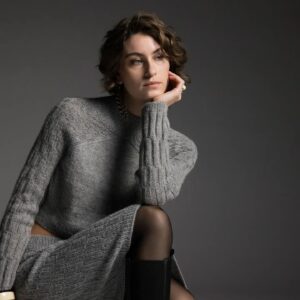 Костюм свитер и юбка Lorna (Лорна) спицами Костюм свитер и юбка Lorna (Лорна) спицами
